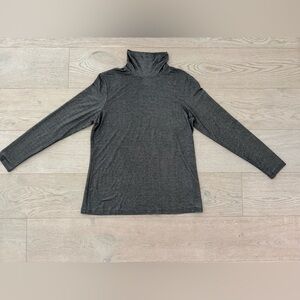 J Mclaughlin Womens Nora Top size L- Gray -  Long Sleeve Stretch Turtleneck